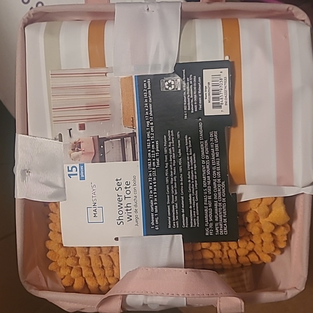 15 piece shower set with tote